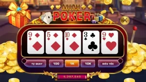 Mini Poker Nohu90 - Game cược đổi thưởng vạn người mê